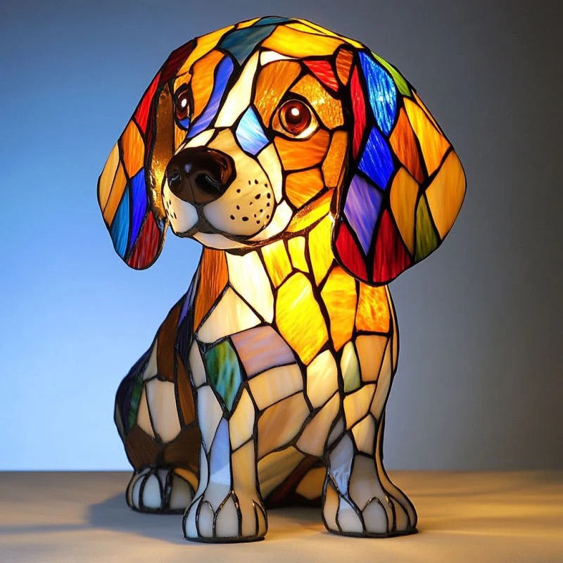 Handmade Dog Lamps